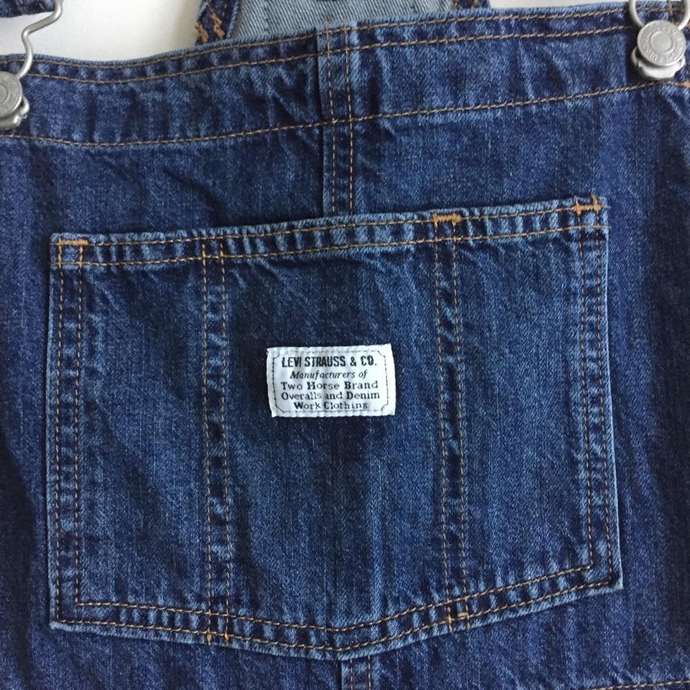 Cute Summer Look! New Levis Short Vintage Overalls - Picture 7 of 8